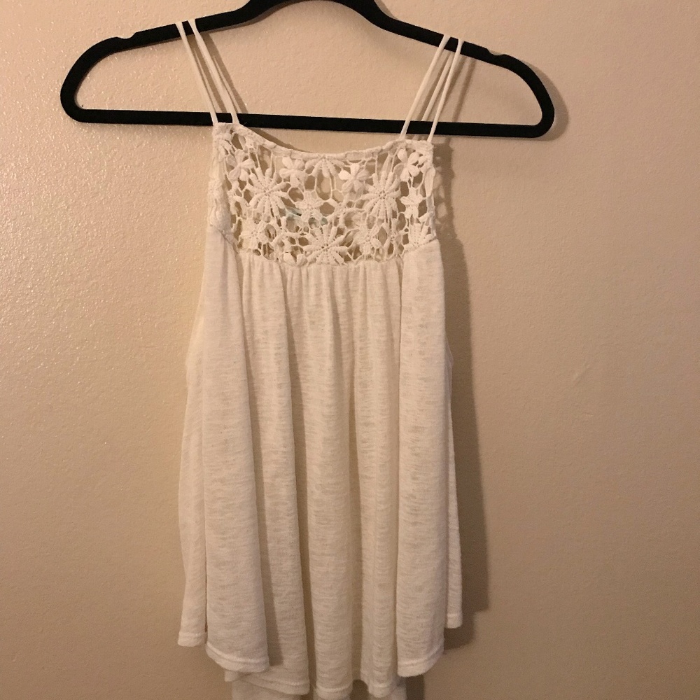 Urban Outfitters Embroidered Flower Shirt